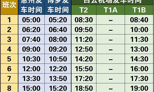 广州机场大巴路线时刻表及票价一览表,2021年广州机场大巴时刻表及票价