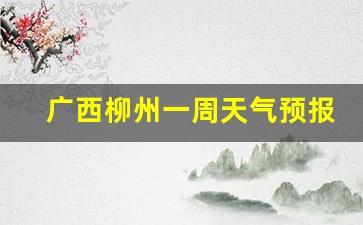 广西柳州天气预报一周7天_广西柳州一周天气预报15天详情