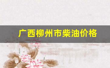 广西柴油零售价格-广西柳州市柴油价格