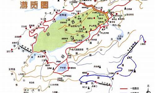 庐山旅游路线地图最新版