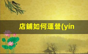 店鋪如何運營(yíng)和推廣插圖