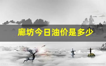 廊坊今日油价是多少-廊坊汽油今日优惠
