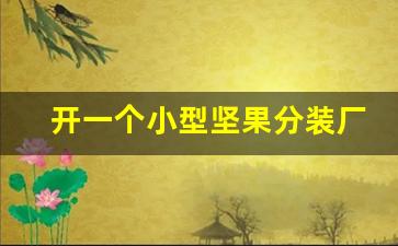 开一个小型坚果分装厂(开坚果加工厂多少钱)_https://www.heiljjianzu.com_创业板_第1张