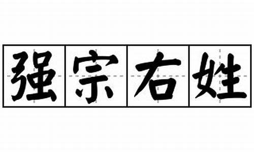 强宗右姓打一生肖有哪些-强宗豪右田宅逾制意思