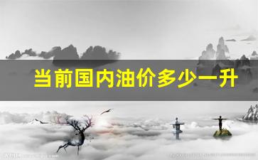 当前国内油价多少一升-当前国内油价多少一升油