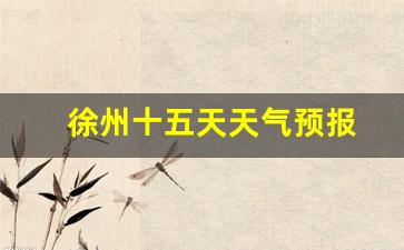 徐州十五天天气预报查询_徐州十五天天气预报