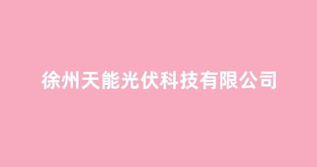 徐州天能光伏科技有限公司(徐州天禾食品有限公司)_https://www.hn-life.com_上交所_第1张
