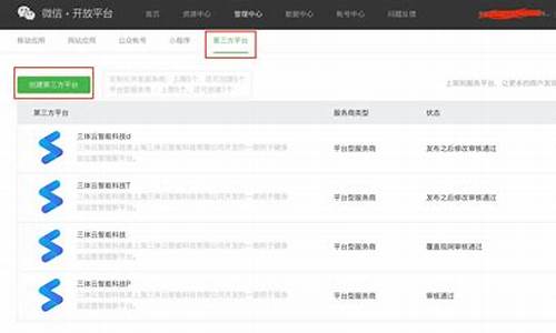 微信小程序第三方开发平台