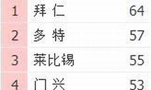 2020德甲球队关系,德甲2019各派关系