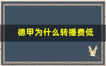德甲转播收入-德甲为什么转播费低