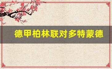 柏林联合vs多特比分预测-德甲柏林联对多特蒙德