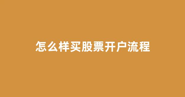怎么样买股票开户流程(怎样开户)_https://www.nalian8.com_科创板_第1张