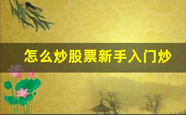 怎么炒股票新手入门炒股知识大全(怎样炒股票入门基础知识)_https://www.hhem8.com_创业板_第1张
