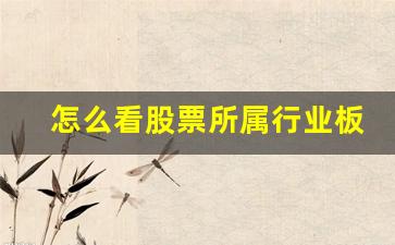 怎么看股票所属行业板块(怎么看股票是哪个行业板块)_https://www.qldgs.com_黄金期货_第1张