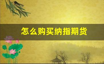 怎么购买纳指期货_https://www.jnskb.com_装修流程_第1张
