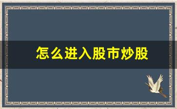 怎么进入股市炒股(如何进入股市进行交易)_https://www.senxinmaoyi.com_物流单号_第1张
