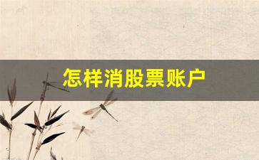 怎样消股票账户(股票账号怎么取消)_https://www.wguangz.com_郑商所_第1张