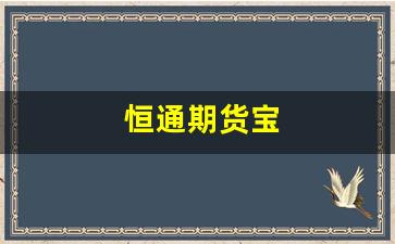恒通期货宝