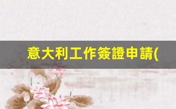 意大利工作簽證辦理攻略，詳細(xì)申請(qǐng)條件與流程解析