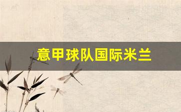 意甲国际米兰转会新闻-意甲球队国际米兰