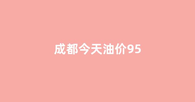成都今天油价95_成都今天油价92号