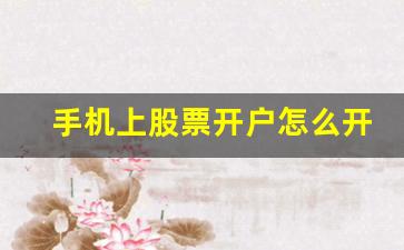 手机上股票开户怎么开(手机上股票开户流程)_https://www.qgjzrcxxzxpt.com_郑商所_第1张