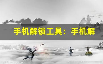 手机解锁工具：手机解锁软件推荐、手机解锁教程(手机解锁大全最好的手机解锁下载)-第1张图片-我的生活随想