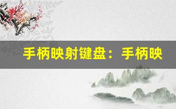 手柄映射键盘：手柄映射键盘软件、游戏手柄使用技巧-第1张图片-我的生活随想