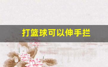 打篮球可以伸开手来防守吗-打篮球可以伸手拦