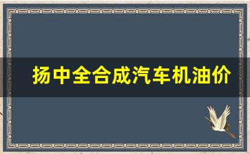 扬中全合成汽车机油价格_全合成机油市场价