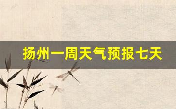 扬州一周天气预报七天查询系统官方_扬州一周天气预告