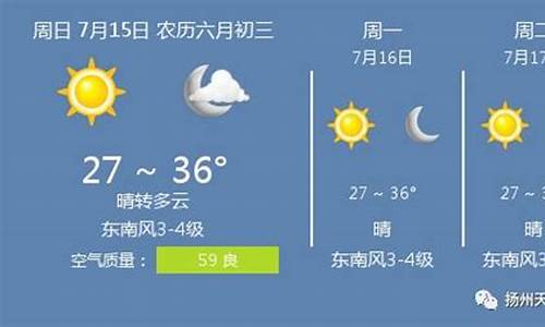 扬州天气预报15天气_扬州天气预报15天气具体情况