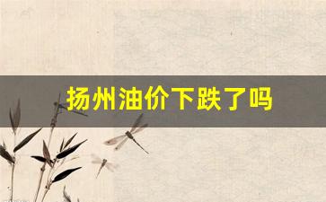 扬州油价下跌了吗-扬州油价上涨