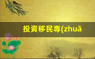 投資移民專(zhuān)家(移民投資咨詢(xún))