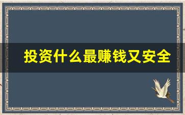 投资什么最赚钱又安全农村(投资什么股票最赚钱又安全)_https://www.hn-life.com_上交所_第1张