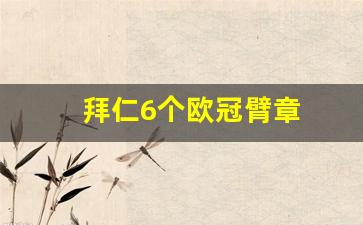 拜仁6个欧冠臂章-拜仁球衣不能印欧冠臂章