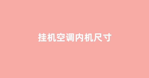 挂机空调内机尺寸(挂机空调内机尺寸图片大全集)_https://www.taocizhiliang.com_效果图_第1张
