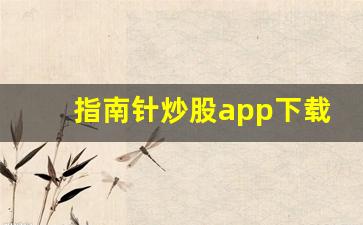 指南针炒股app下载官网(指南针炒股手机版下载最新版)_https://www.syklpowerbike.com_科创板_第1张