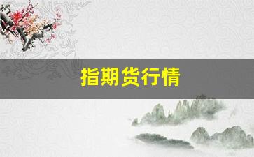 指期货行情(期货指数今天行情走势)_https://www.erdeww.com_期货资讯_第1张
