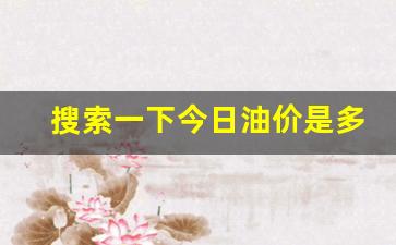 今日油价价格查询价目表-搜索一下今日油价是多少啊