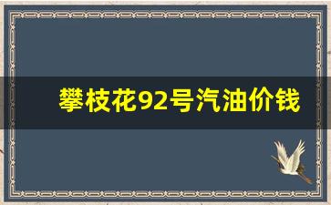 攀枝花95号油价_攀枝花92号汽油价钱