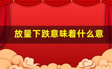 放量下跌意味着什么意思(区间放量下跌意味着什么意思)_https://www.heiljjianzu.com_科创板_第1张