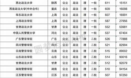 政法大学排名及分数线文科_政法大学排名及分数线文科生