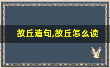 故丘造句,故丘怎么读,故丘的意思,故丘的组词-第1张图片-我的生活随想