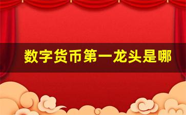 数字货币第一龙头是哪只(数字货币龙头前三名)_https://www.fzdzcxj.com_科创板_第1张