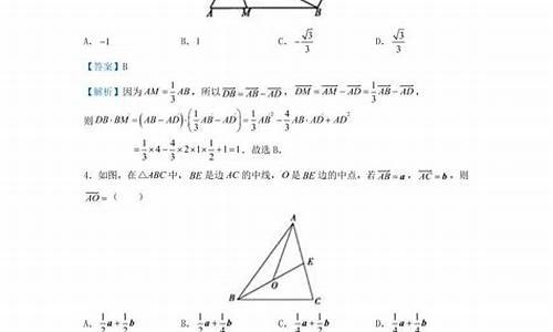 数学向量高考题-数学高考向量大题