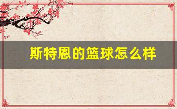 斯特恩的篮球怎么样-斯特恩选秀时说的话