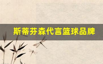 斯蒂芬森代言篮球品牌-nba斯蒂芬森