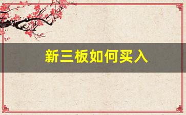 新三板如何买入(新三板如何买入股票)_https://www.haiwangdasha.com_郑商所_第1张