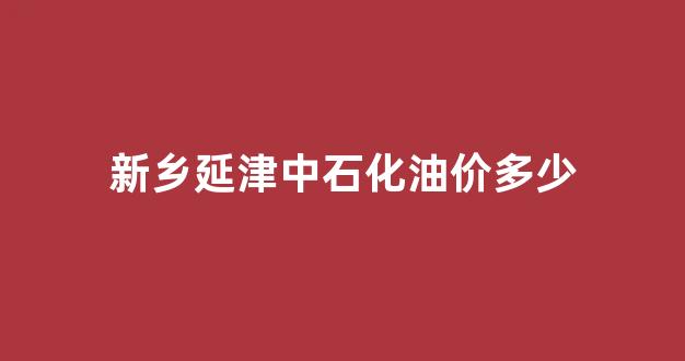 延津加油站_新乡延津中石化油价多少